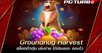 Groundhog Harvest สล็อตตัวตุ่น เล่นง่าย ได้เงินเยอะ ถอนไว